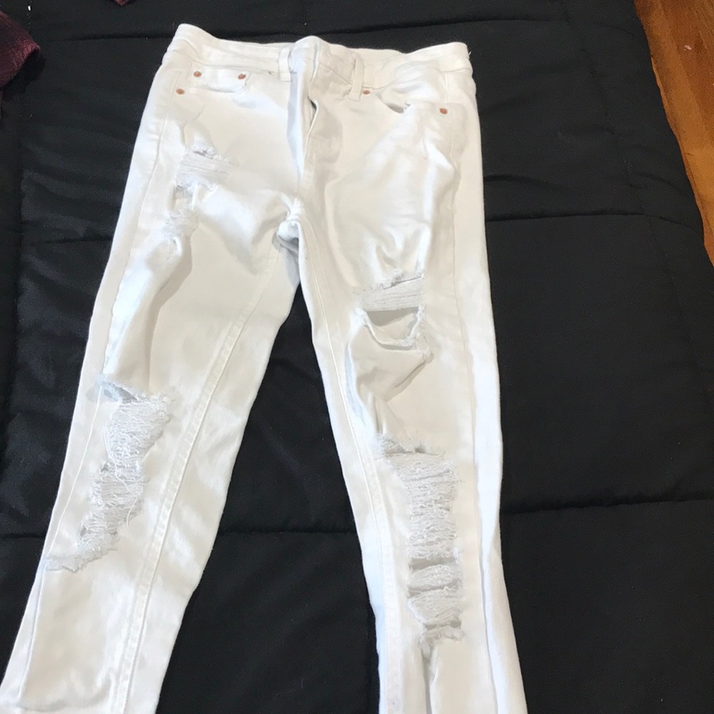white jeans